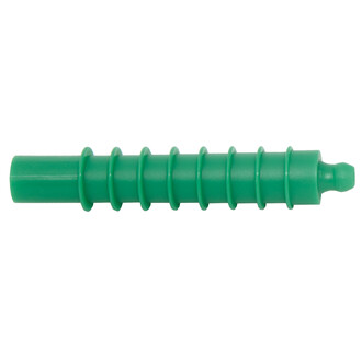 Plastic injector with non-return ball